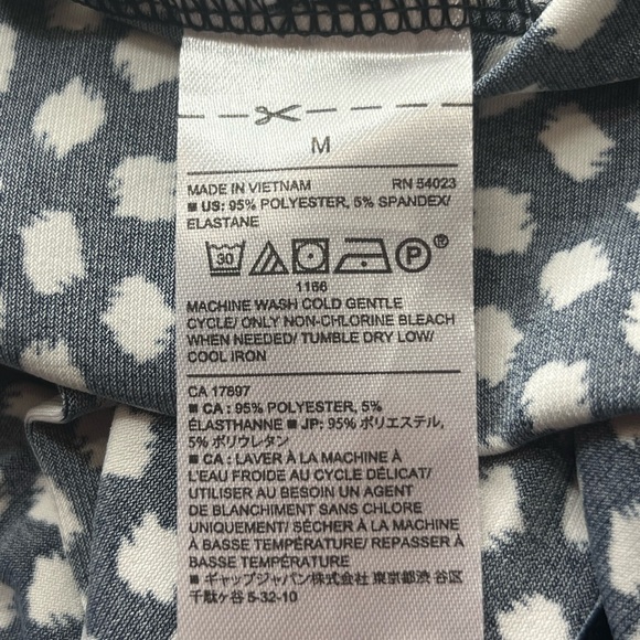 Banana Republic Black White Polka Dot Full Wrap Dress Size M Long Sleeve - Picture 10 of 11